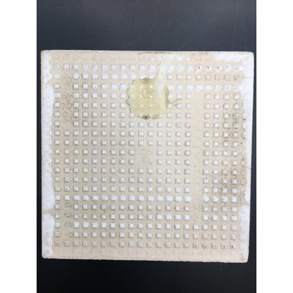 Vintage European Folk Art Tile Wall Plaque Hand Painted Home Decor 4.5''x4.5'' - Picture 10 of 11